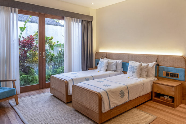 Saba Villas Bali Villa Bima Bedroom Two with Twin Beds | Canggu, Bali