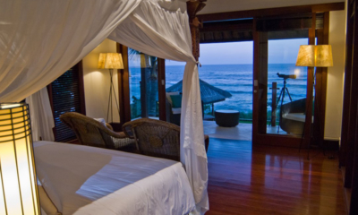 Villa Jagaditha Bedroom with Sea View at Night | Canggu, Bali