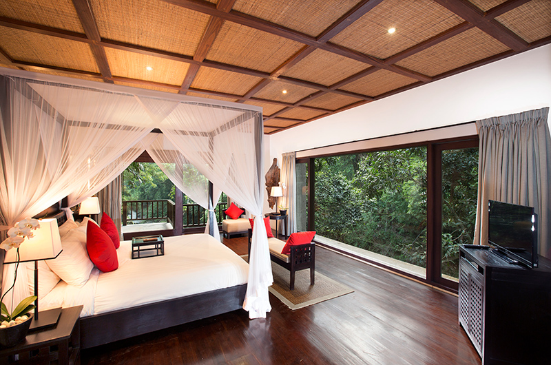 The Sanctuary Bali Bedroom Seven with TV and View | Canggu, Bali