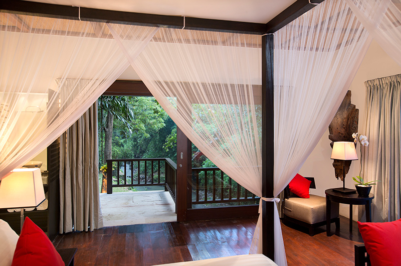 The Sanctuary Bali Bedroom Seven with Mosquito Net and View | Canggu, Bali