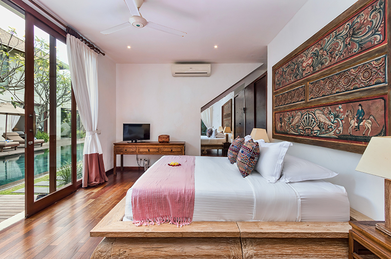 Villa Kipi Bedroom Three with TV | Seminyak, Bali