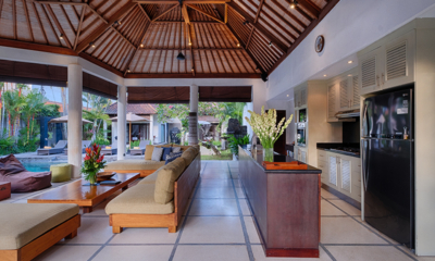 Villa Sesari Living and Kitchen Area with View | Seminyak, Bali