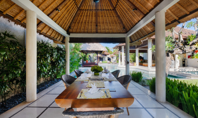 Villa Sesari Open Plan Dining Area with View | Seminyak, Bali