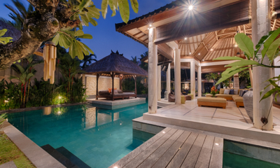 Villa Sesari Pool at Night | Seminyak, Bali