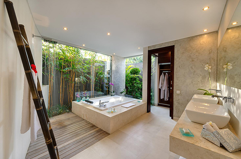 The Layar Two Bedroom Villas His and Hers Bathroom | Seminyak, Bali
