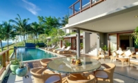 Malimbu Cliff Villa Poolside Dining Area I Lombok, Indonesia