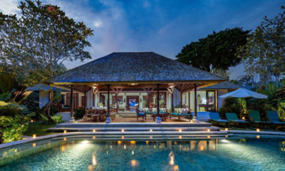 Villa Frangipani Pool at Night | Canggu, Bali