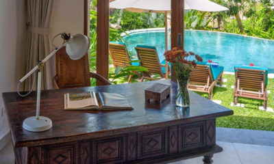 Villa Frangipani Master Bedroom with Study Area | Canggu, Bali