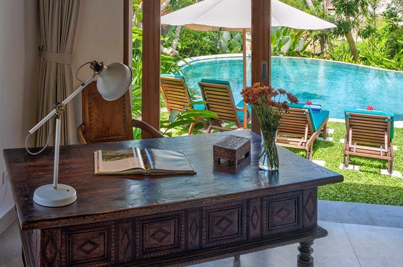 Villa Frangipani Master Bedroom with Study Area | Canggu, Bali