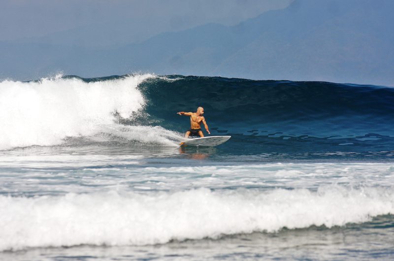 Surfing the Waves in Bali