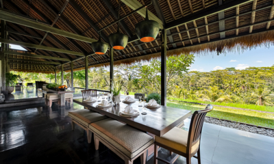 Villa Kelusa Pondok Sapi Dining Area with View | Ubud, Bali