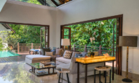 Villa Indah Ungasan Indoor Living Area with Pool View | Uluwatu, Bali