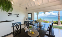 Villa Champak Dining Area with Ocean View | Maenam, Koh Samui
