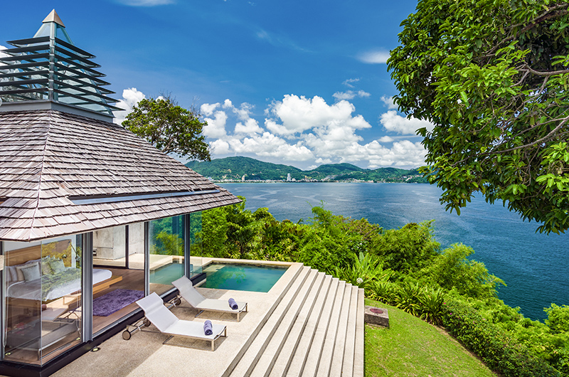 Villa Saengootsa Master Bedroom View from Outside with Sea View | Phuket, Thailand