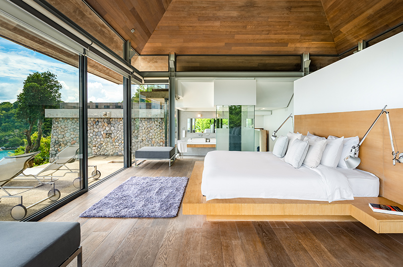 Villa Saengootsa Master Bedroom with Wooden Floor | Phuket, Thailand