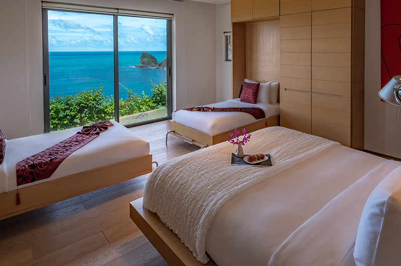 Villa Saengootsa Bedroom Two with a King Bed and Two Single Beds | Phuket, Thailand