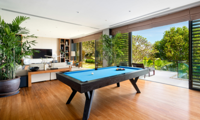 Villa Sawarin Indoor Lounge with Billiard Table | Phuket, Thailand