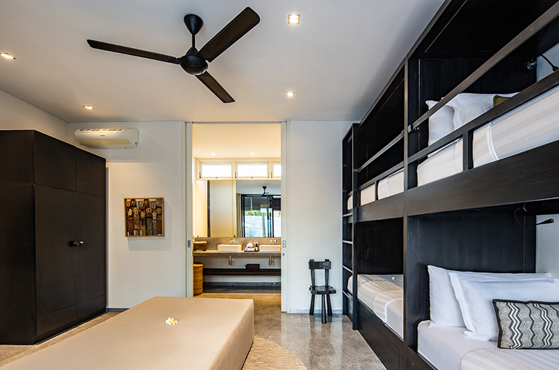 Villa Waha Spacious Bedroom Two with Bunk Beds | Canggu, Bali