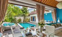 4s Villas Villa Sea Indoor Living Area with Pool View | Seminyak, Bali