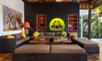 Villa Tangram Living Area with Painting | Seminyak, Bali