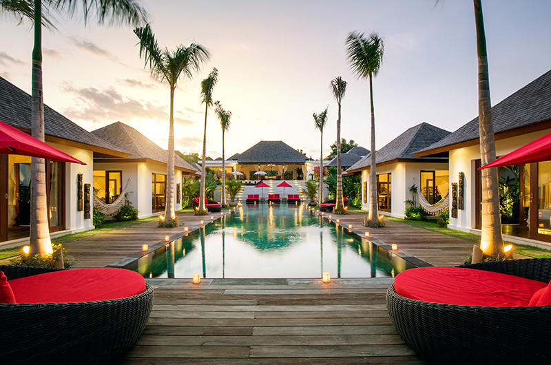 Villa Naty Pool at Night | Umalas, Bali
