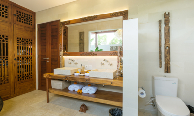 Villa Naty His and Hers Bathroom with Mirror | Umalas, Bali
