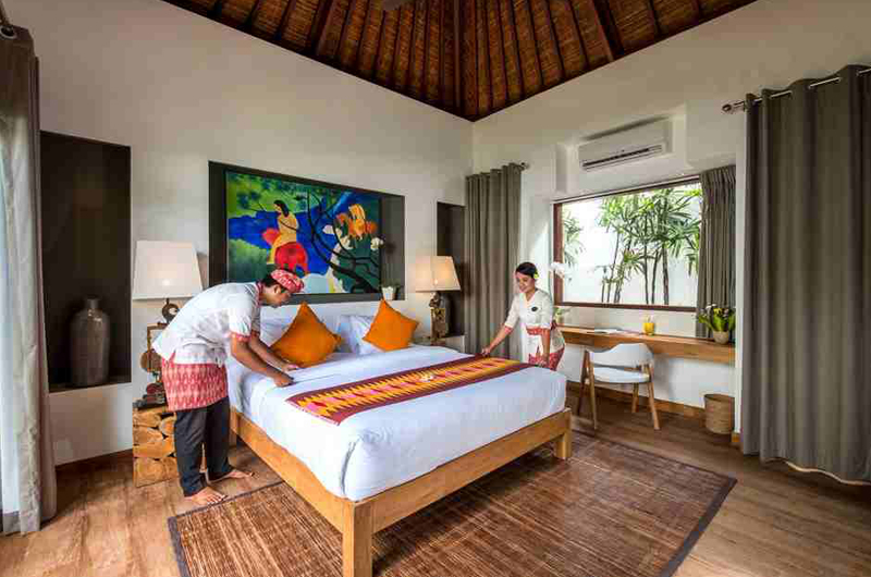 Villa Anam Bedroom with Wooden Floor | Seminyak, Bali