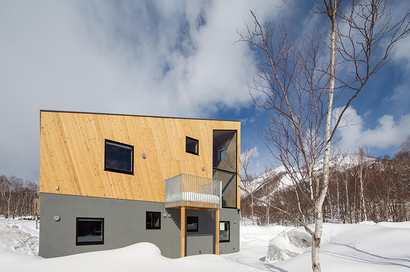 Foxwood D Exterior with Snow | Higashiyama, Niseko