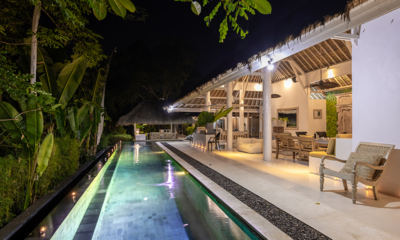 Sungai Jungle Villas Swimming Pool at Night | Tabanan, Bali