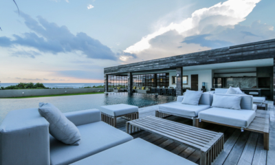 The Beach Villa Cemagi Outdoor Seating Area with Swimming Pool and Sea View | Seseh, Bali