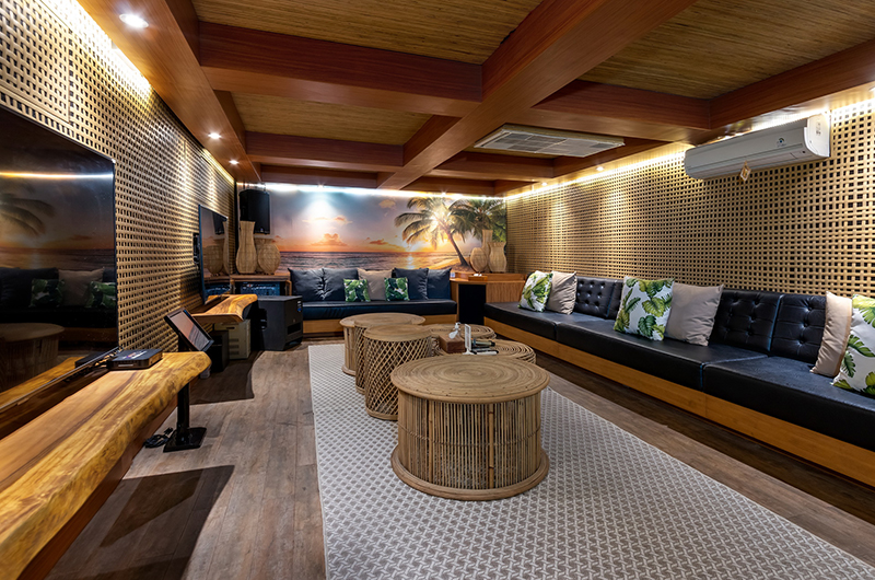 Villa Elite Tara Karaoke Room with Wooden Floor | Canggu, Bali