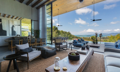 Villa Orca Spacious Living Area with Ocean View | Choeng Mon, Koh Samui