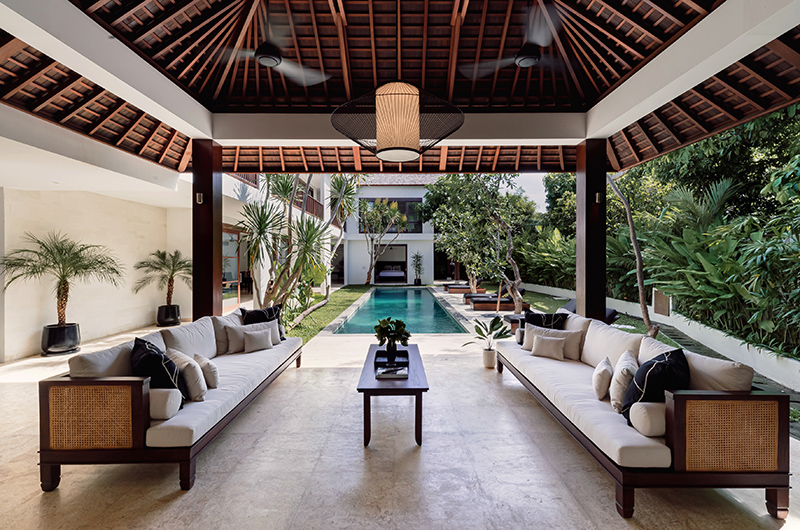 Villa Amara Pradi Pool Side Loungers with View | Seminyak, Bali