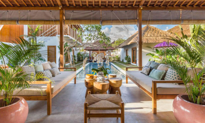 Bagera Hoi Namu Villa Hoi Living Area with Pool View | Seminyak, Bali