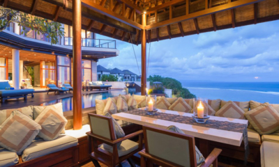 Bidadari Estate Lounge Area with Sea View at Night | Nusa Dua, Bali