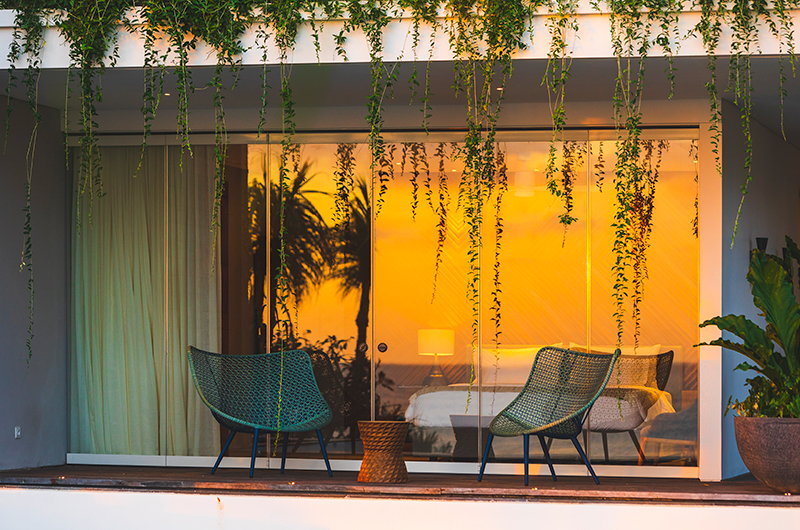 Noku Beach House Bedroom Two Balcony View | Seminyak, Bali