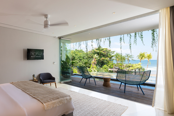 Noku Beach House Bedroom Three with Balcony View | Seminyak, Bali Noku Beach House Bedroom Three with Balcony View | Seminyak, Bali