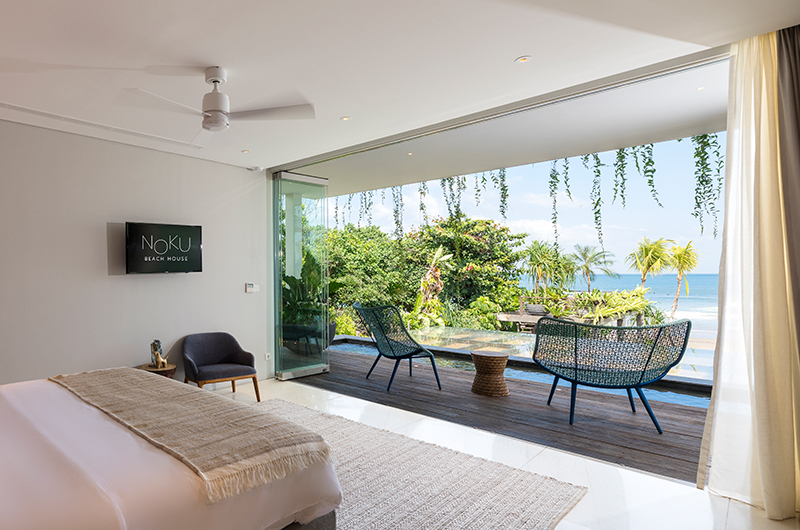 Noku Beach House Bedroom Three with Balcony View | Seminyak, Bali