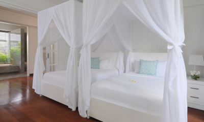 Peppers Seminyak Two Bedroom Pool Villa Twin Bedroom with Mosquito Net | Seminyak, Bali