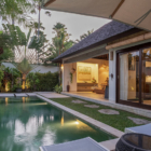 Saba Villas Bali Villa Arjuna Pool at Night | Canggu, Bali