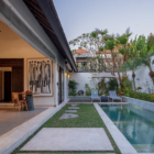 Saba Villas Bali Villa Arjuna Pool Side at Night | Canggu, Bali