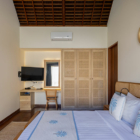 Saba Villas Bali Villa Arjuna Bedroom with TV | Canggu, Bali