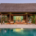 Saba Villas Bali Villa Bima Pool at Night | Canggu, Bali