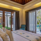 Saba Villas Bali Villa Bima Bedroom One with Pool View | Canggu, Bali