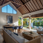 Saba Villas Bali Villa Nakula Living and Dining Area with Pool View | Canggu, Bali