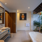Saba Villas Bali Villa Nakula En-Suite Bathroom One with Mirror | Canggu, Bali