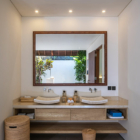 Saba Villas Bali Villa Nakula His and Hers Bathroom Two with Mirror | Canggu, Bali