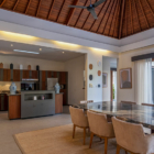 Saba Villas Bali Villa Yudhistira Kitchen and Dining Area with View | Canggu, Bali