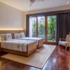 Saba Villas Bali Villa Yudhistira Bedroom Two with Twin Beds and TV | Canggu, Bali