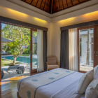 Saba Villas Bali Villa Yudhistira Bedroom One with Pool View | Canggu, Bali
